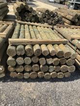 BUNDLE OF 36 - 4" X 7' WOOD POST