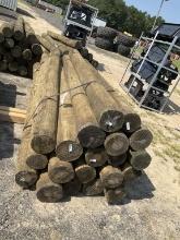 BUNDLE OF 24 - 7" X 9' WOOD POST