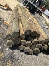 BUNDLE OF 24 - 7" X 9' WOOD POST