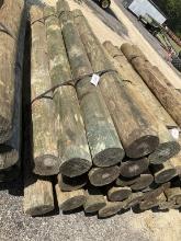 BUNDLE OF 24 - 7" X 9' WOOD POST