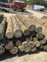 BUNDLE OF 24 - 7" X 9' WOOD POST