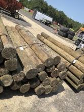 BUNDLE OF 24 - 7" X 9' WOOD POST