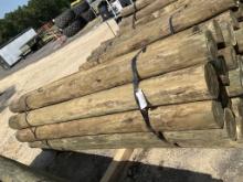 BUNDLE OF 24 - 7" X 9' WOOD POST