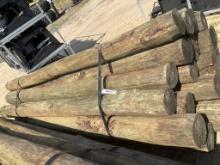 BUNDLE OF 24 - 7" X 9' WOOD POST