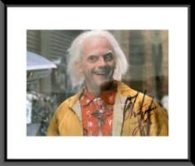 Back to the Future Christopher Lloyd signed movie poster