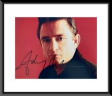 Johnny Cash signed photo