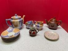 Japan lusterware partial tea set And more