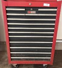 Red 14 Drawer Rolling Craftsman Tool Box