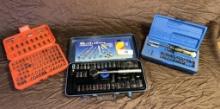 Socket Set of 1/4"  3/8" & Assorted Drill Bits