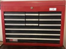 Red 12 drawer Craftsman Tool Box