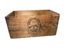Wooden Crate Hamilton -Brown Shoe Co. Security School Shoe