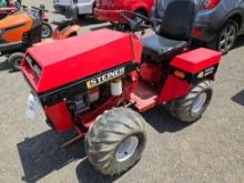 Steiner 23hp gas tractor, 4x4, articulate, 2273 hrs, *only 138 hours on new engine