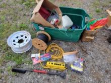 Rim, Cords, WD40, Wrenches, Straps, and more