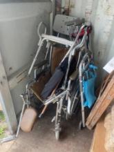 Wheelchair, walker, canes, crutches, shower chair