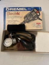 Dremel electric engraver & vintage blood pressure cuff