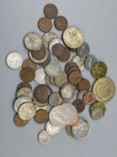 World Coins Grouping Some Silver