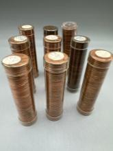 9 Rolls of Assorted Lincoln Head Cents better Grade