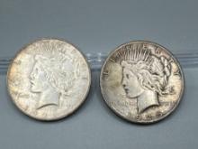 1925 & 1926d Peace Dollars bid x 2