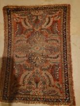 Antique oriental rug 2' ... 3' Dargazine, Iran 20's - 30's