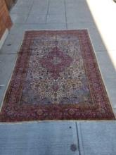 Antique very fine Kashan rug made in Pakistan