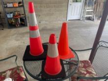 (3) Traffic Cones
