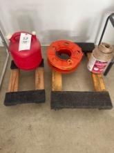 Haul Master Carts, fuel can, power cord