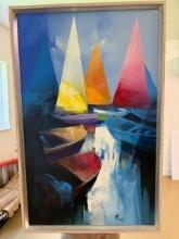 Sailboats by Pietro Piccoli,original