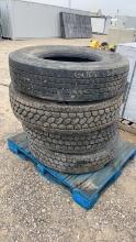 Lot of 4 R22 Semi Tires