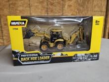 Lot of 3 NIB HUINA 1:50 Scale Die-Cast Back Hoe