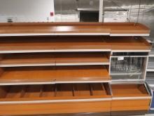 100-INCH STRUCTURAL CONCEPTS BAKERY WALL SHELVING WITH 2-DOOR BAGEL CASE 2015