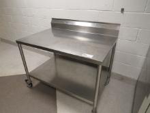 4FT STAINLESS STEEL TABLE 30IN DEEP