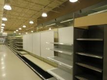 MADIX GONDOLA SHELVING - 84IN TALL 22/22 86FT RUN W/2 4FT END CAPS - SOLD BY THE FOOT