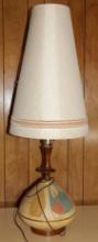 Great Tall Ceramic Table Lamp with Tapering Shade