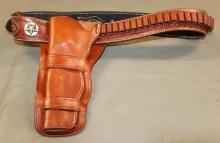 Triple K LH SAA Leather Ammo Belt and Holster